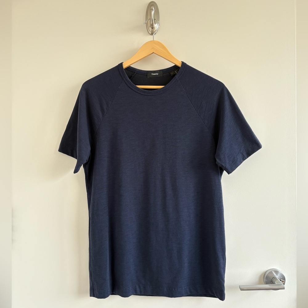 Theory Navy Cotton Men’s T-shirt Size S